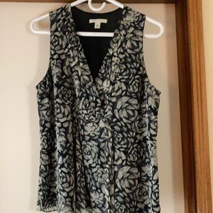 Banana Republic Beautiful Rose Printed Blouse